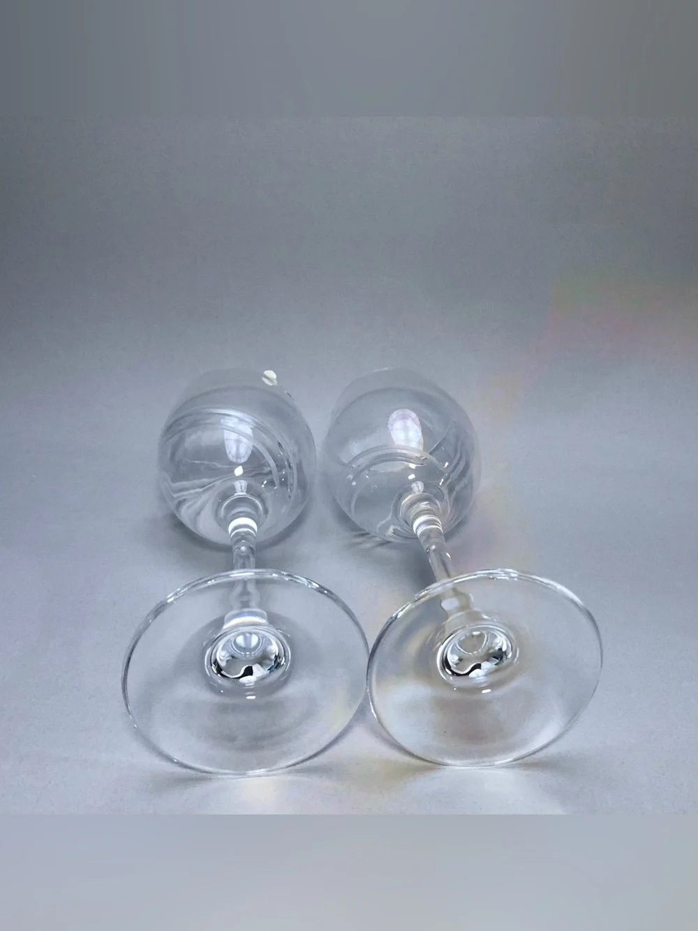 Cristal D’Arques - Durand Farandole Water Goblet, Swirl Design Set of 2